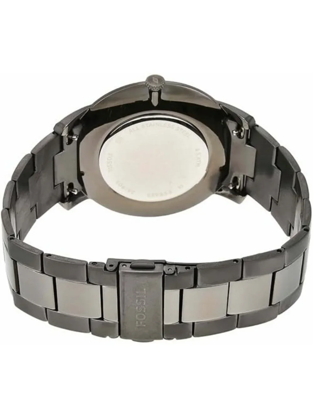 Men's Smoke Gray Minimalist Quartz Stainless Steel Three-Hand Wrist Watches